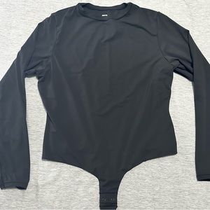 SKIMS Fits Everybody Crew Neck Long Sleeve Bodysuit 2X Onyx